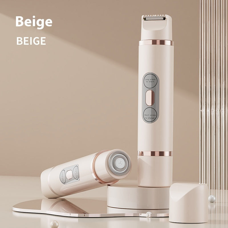 Depiladora eléctrica unisex de doble cabezal – viene con todos los accesorios para una buena limpieza y cuidado, doble cabezar mejor acabado
