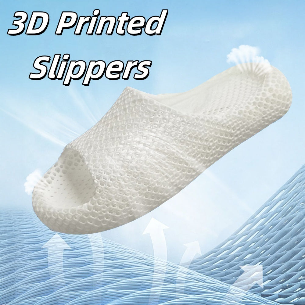 3D Printing Slippers – Zapatillas Impermeables,Unisex unicas actuales , lo ultimo en chancletas para para la comodidad de tu casa


