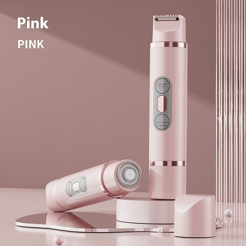Depiladora eléctrica unisex de doble cabezal – viene con todos los accesorios para una buena limpieza y cuidado, doble cabezar mejor acabado
