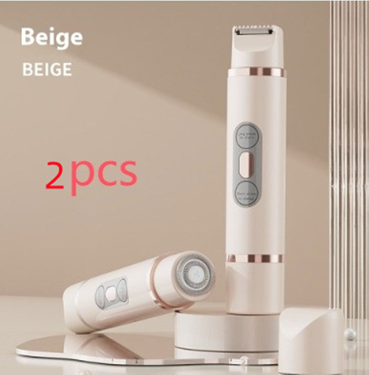Depiladora eléctrica unisex de doble cabezal – viene con todos los accesorios para una buena limpieza y cuidado, doble cabezar mejor acabado
