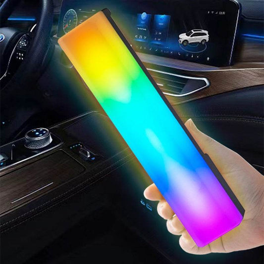 HabanaStrong 3D RGB Light Pick-up Table Top Ambiance Lamp Colorful Music Voice-activated Rhythm Light Home Decor For PC Game For Holiday Gifts