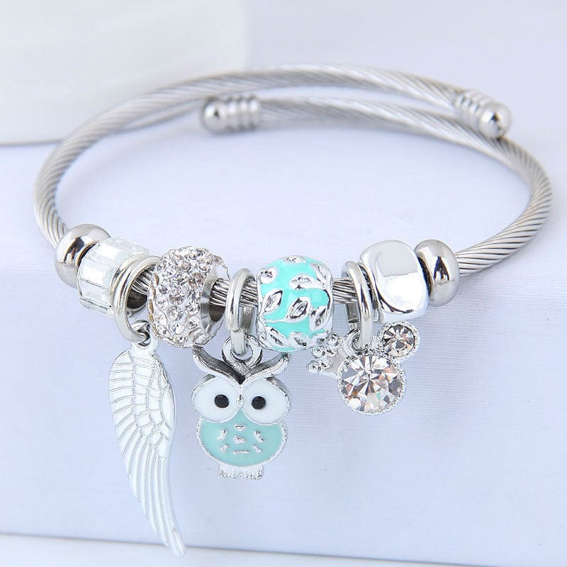 HabanaStrong.com Accesorios el toque final Green Pulsera Búho con Alas, de la Suerte/HabanaStrong