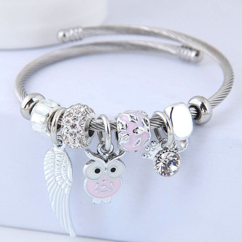 HabanaStrong.com Accesorios el toque final Pulsera Búho con Alas, de la Suerte/HabanaStrong