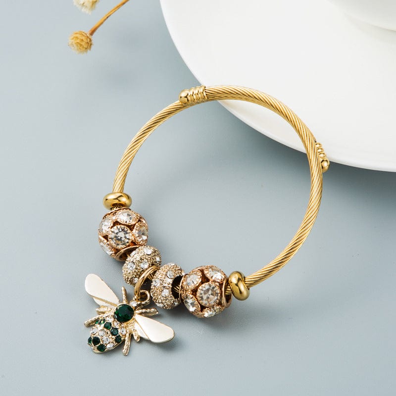 habanastrong.com Accesorios el toque final Pulsera de abeja de estilo de diamantes para mujer