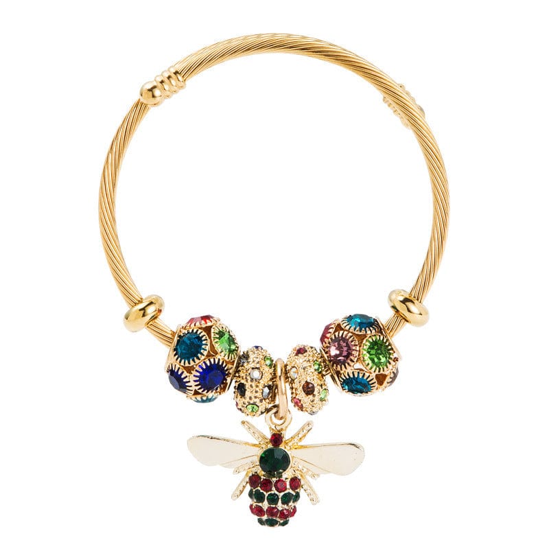 habanastrong.com Accesorios el toque final Pulsera de abeja de estilo de diamantes para mujer