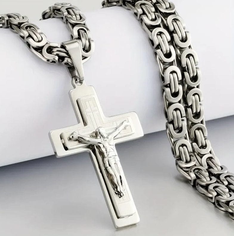 HabanaStrong.com Accesorios el toque final Steel Color / 6mmX55cm / Flat link chain European And American Fashion & Trend Personality Stainless Steel Men's Pendant Jewelry