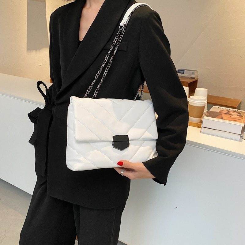 HabanaStrong.com bolzos y complementos White Bolsos de mujer con diseño de bordado, bandoleras de cuero PU,/HabanaStrong