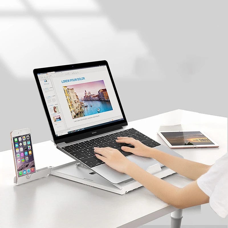 HabanaStrong.com Tebdencia lo mas buscado del año New Laptop Stand Multifunctional Folding Lift Portable Laptop Stand Monitor Increase Rack Aluminum Alloy Base