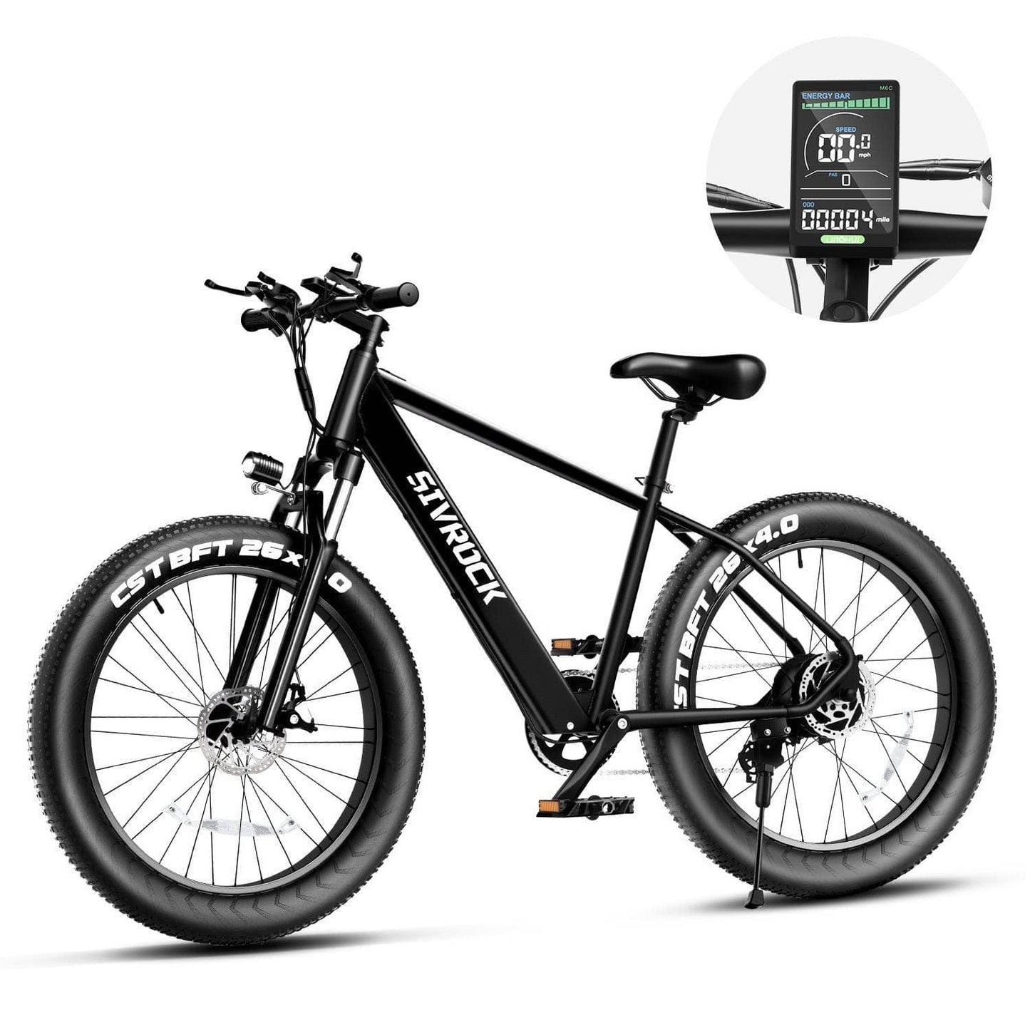 HabanaStrong.com Tendencia lo mas buscado del año Black Bicicleta eléctrica profesional con neumáticos gruesos 4K y motor potente.