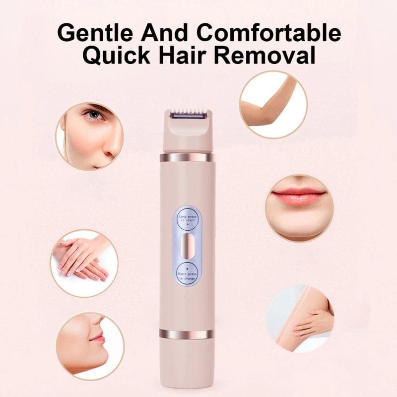 HabanaStrong.com Tendencia lo mas buscado del año Depiladora eléctrica unisex de doble cabezal – Afeitado y depilación indolora para rostro, cuerpo y zona sensible”