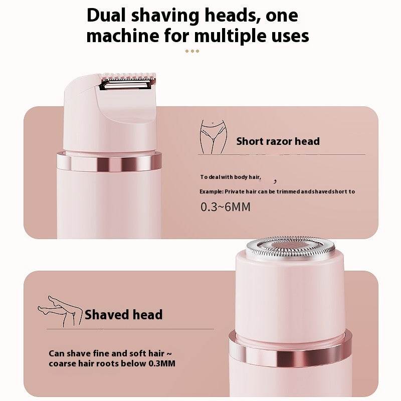 HabanaStrong.com Tendencia lo mas buscado del año Depiladora eléctrica unisex de doble cabezal – Afeitado y depilación indolora para rostro, cuerpo y zona sensible”