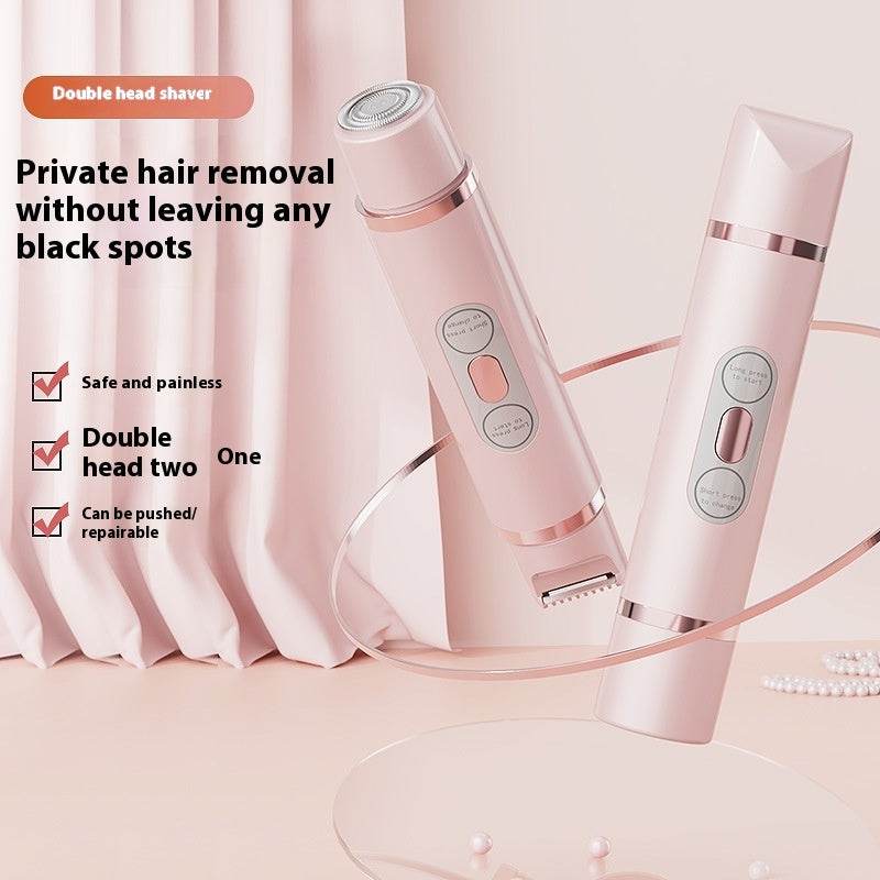 HabanaStrong.com Tendencia lo mas buscado del año Depiladora eléctrica unisex de doble cabezal – Afeitado y depilación indolora para rostro, cuerpo y zona sensible”