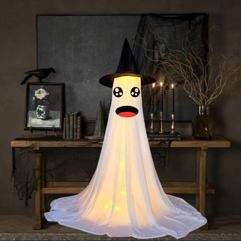 HabanaStrong Tebdencia lo mas buscado del año 120cm Water Column Balloon / Round Eye Red Mouth Ghost Halloween Yard Outdoor Decoration Front Porch Yard Ghost