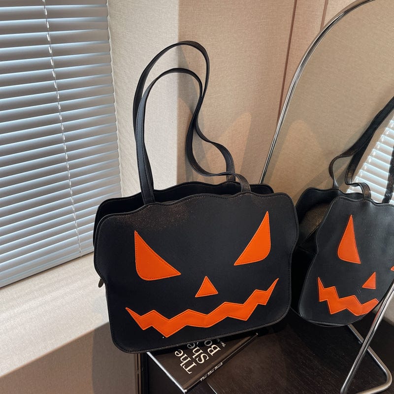 HabanaStrong Tebdencia lo mas buscado del año Black Women's Fashion Halloween Pumpkin Shoulder Messenger Bag