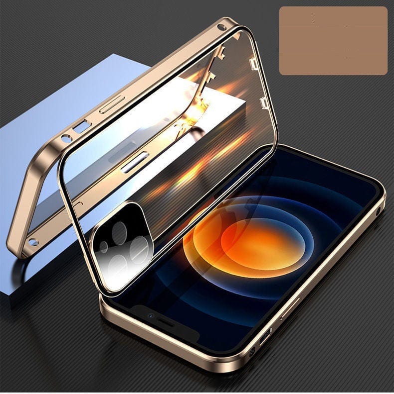 HabanaStrong Tebdencia lo mas buscado del año Gold / IPhone X Compatible with Apple , Mobile Phone Shell Metal Frame Buckle Double-sided Glass