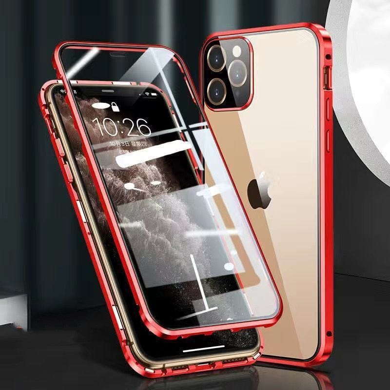 HabanaStrong Tebdencia lo mas buscado del año Red / IPhone X Compatible with Apple , Mobile Phone Shell Metal Frame Buckle Double-sided Glass