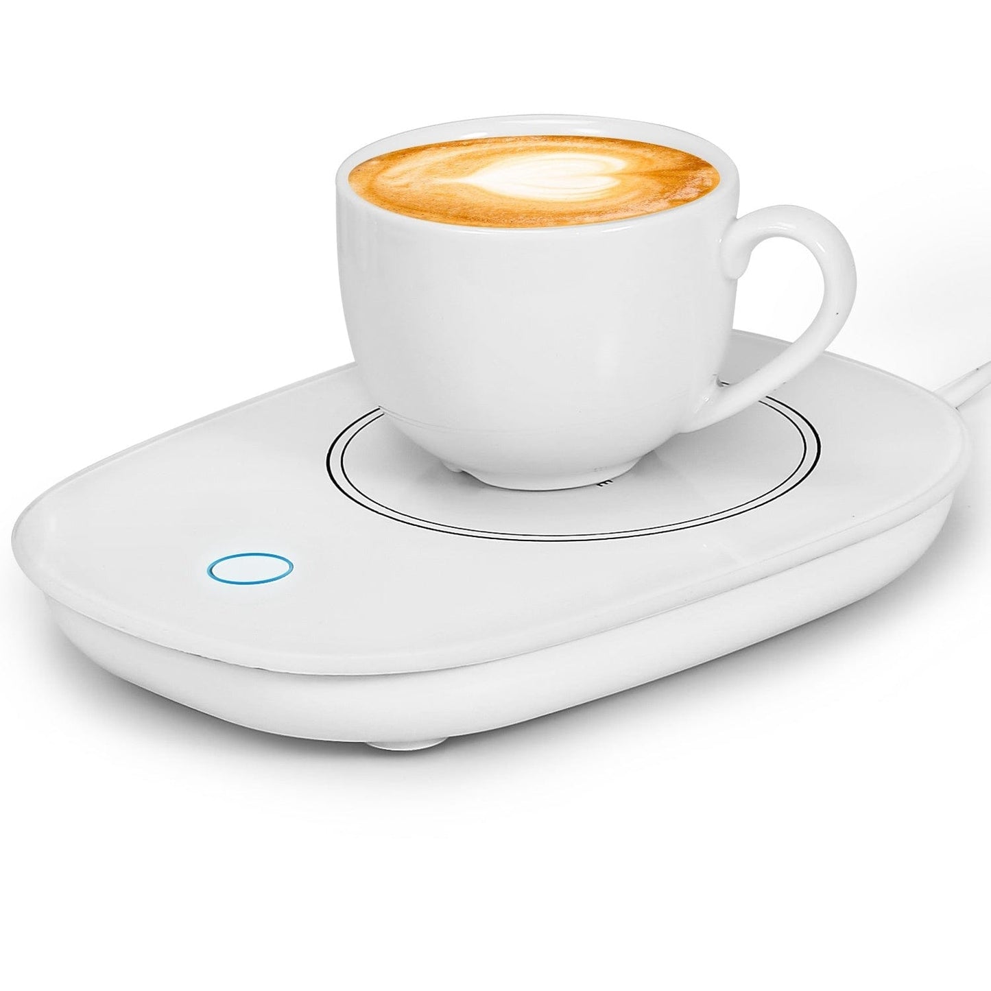 HabanaStrong Tebdencia lo mas buscado del año White 1Pc Coffee Mug Warmer Cup Warmer Auto Shut Off Coffee Tea Milk Electric Heater Pad Office Home Desk Electric Beverage Warmer Mat