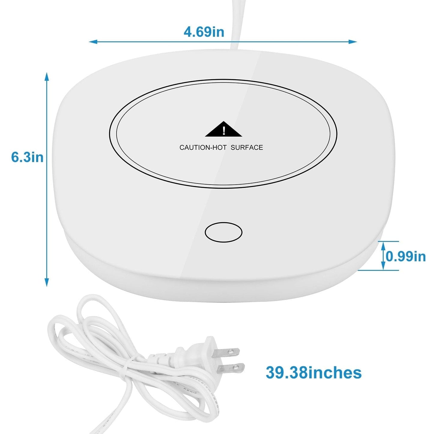 HabanaStrong Tebdencia lo mas buscado del año White 1Pc Coffee Mug Warmer Cup Warmer Auto Shut Off Coffee Tea Milk Electric Heater Pad Office Home Desk Electric Beverage Warmer Mat