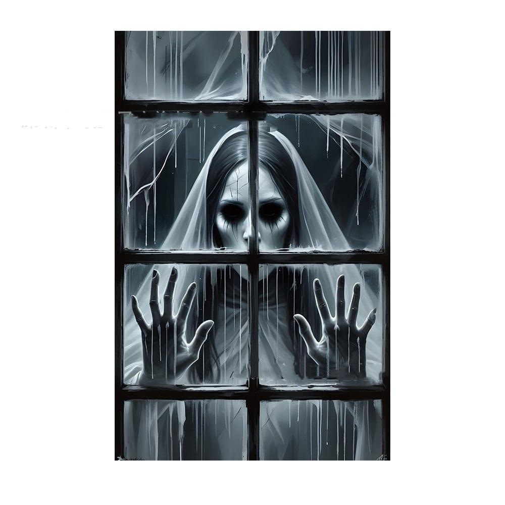 HabanaStrong Tebdencia lo mas buscado del año WL03032923 3D Holiday Window Cover Witch Halloween Window Cover